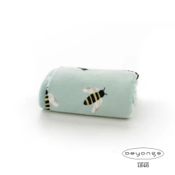 Deyongs Silky Soft Bee Printed Flannel Throw