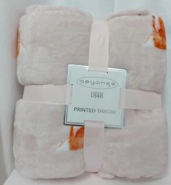 Cosy Blankets Deyongs Ultra Soft Shy Fox Printed Flannel Throw