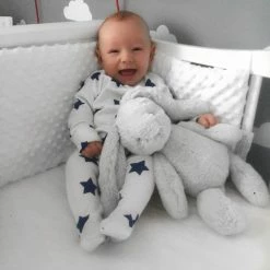 Clair De Lune Dimple Crib/Cradle Quilt & Bumper Bedding Set