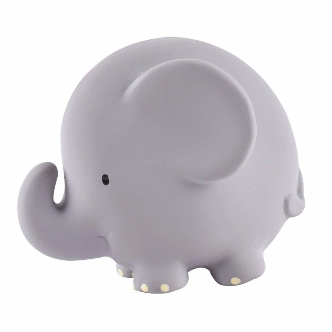 Tikiri Natural Rubber Elephant Rattle & Bath Toy Bathing & Feeding