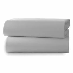 Clair De Lune 2 Pack Fitted Cotton Cot Bed Sheets - 140 X 70 Cm Soft Sheets
