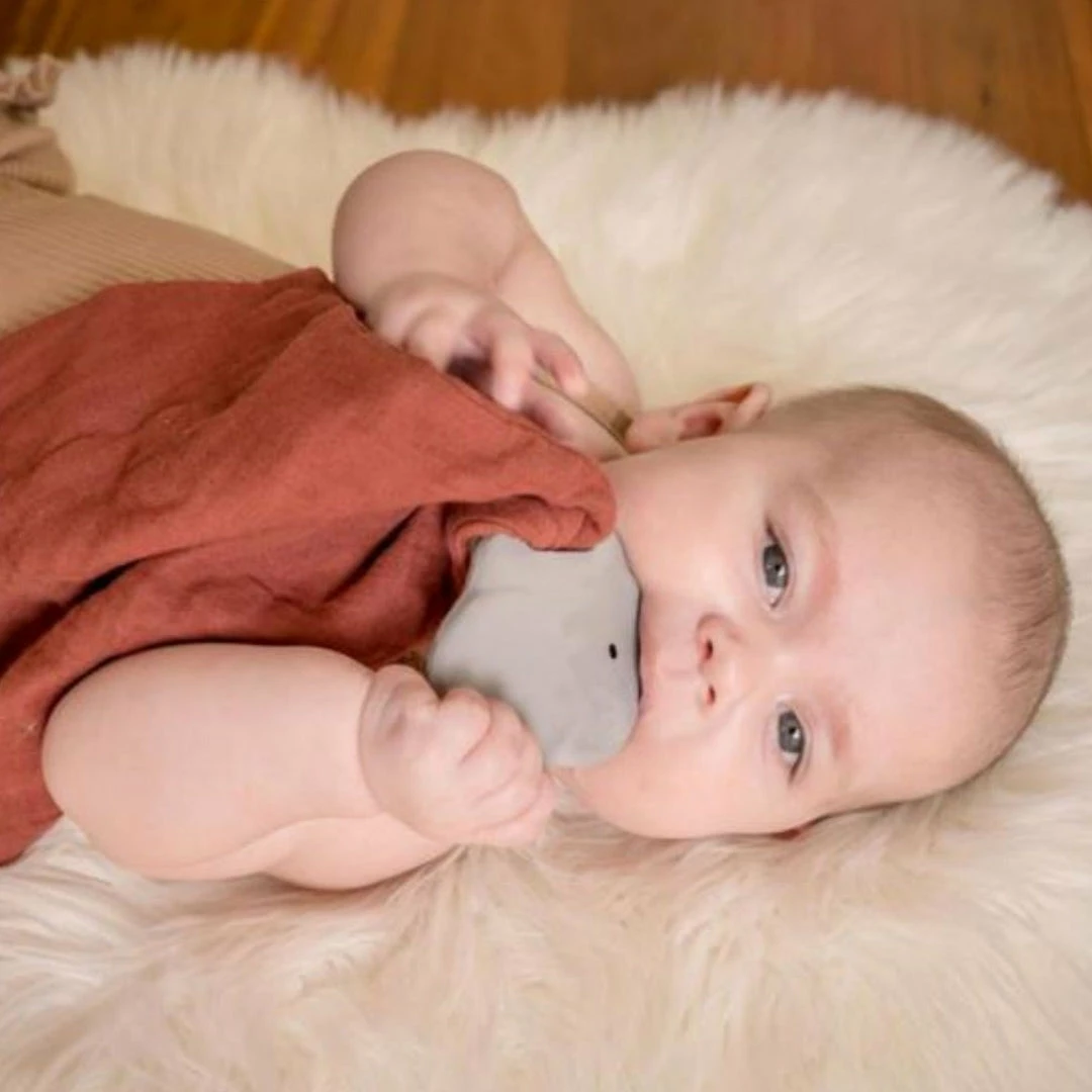 Gifts Tikiri Elephant Comforter With Natural Rubber Teether