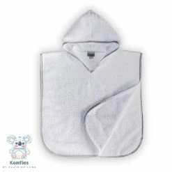 Komfies By Clair De Lune Komfies White Towelling Toddler Poncho Bathing & Feeding