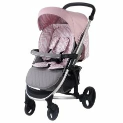My Babiie Dani Dyer Pink & Grey Marbled Travel System Travel Systems