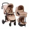 My Babiie Samantha Faiers Dreamiie Mocha Monogram Travel System