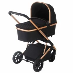 My Babiie MB500 Rose Gold Quilted Travel System Travel Systems