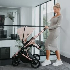 My Babiie MB500 Rose Gold Quilted Travel System Travel Systems