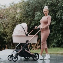My Babiie MB500 Rose Gold Quilted Travel System Travel Systems
