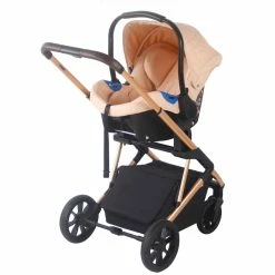 My Babiie MB500 Rose Gold Quilted Travel System Travel Systems