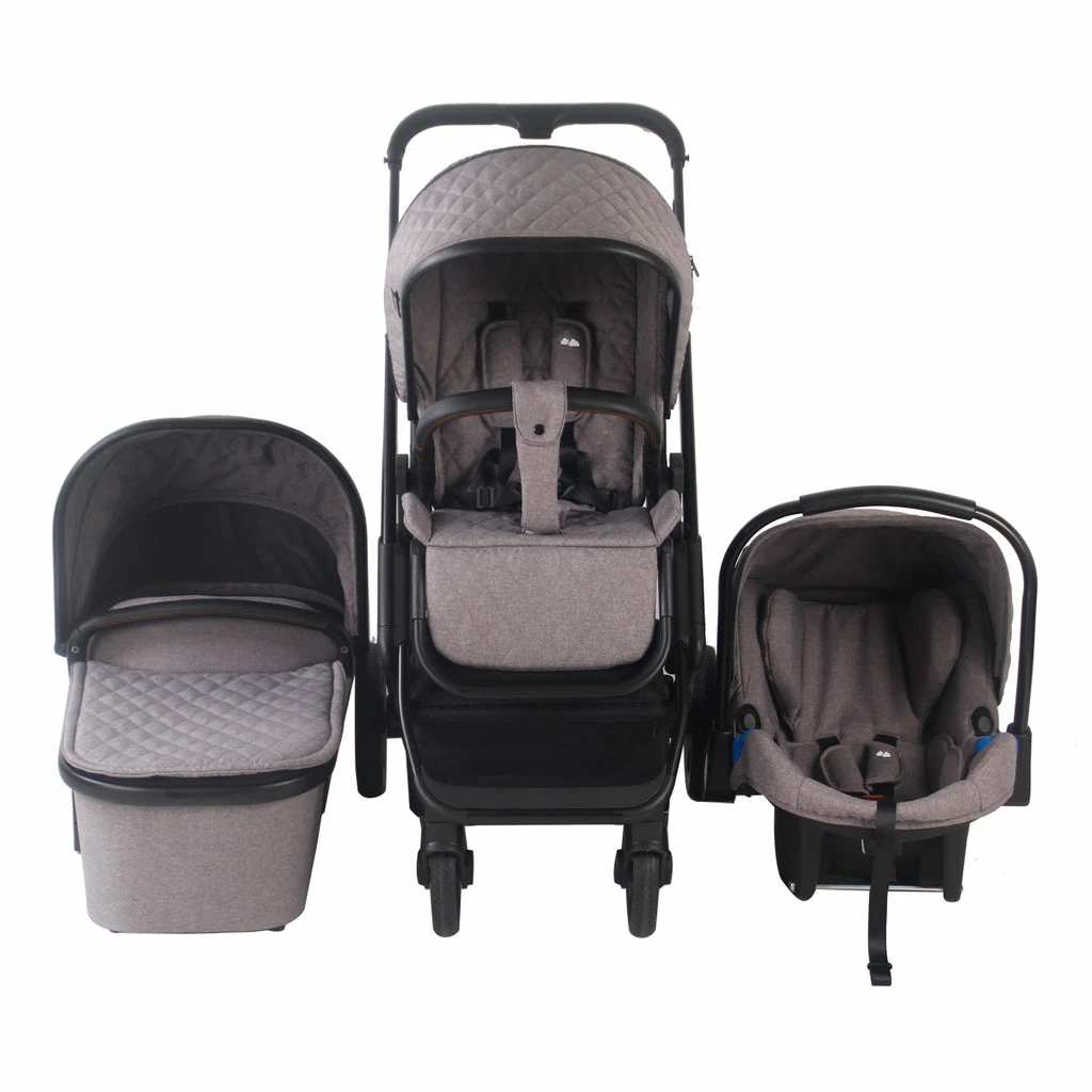 My Babiie Samantha Faiers Quilted Grey Melange Belgravia Travel System Travel Systems