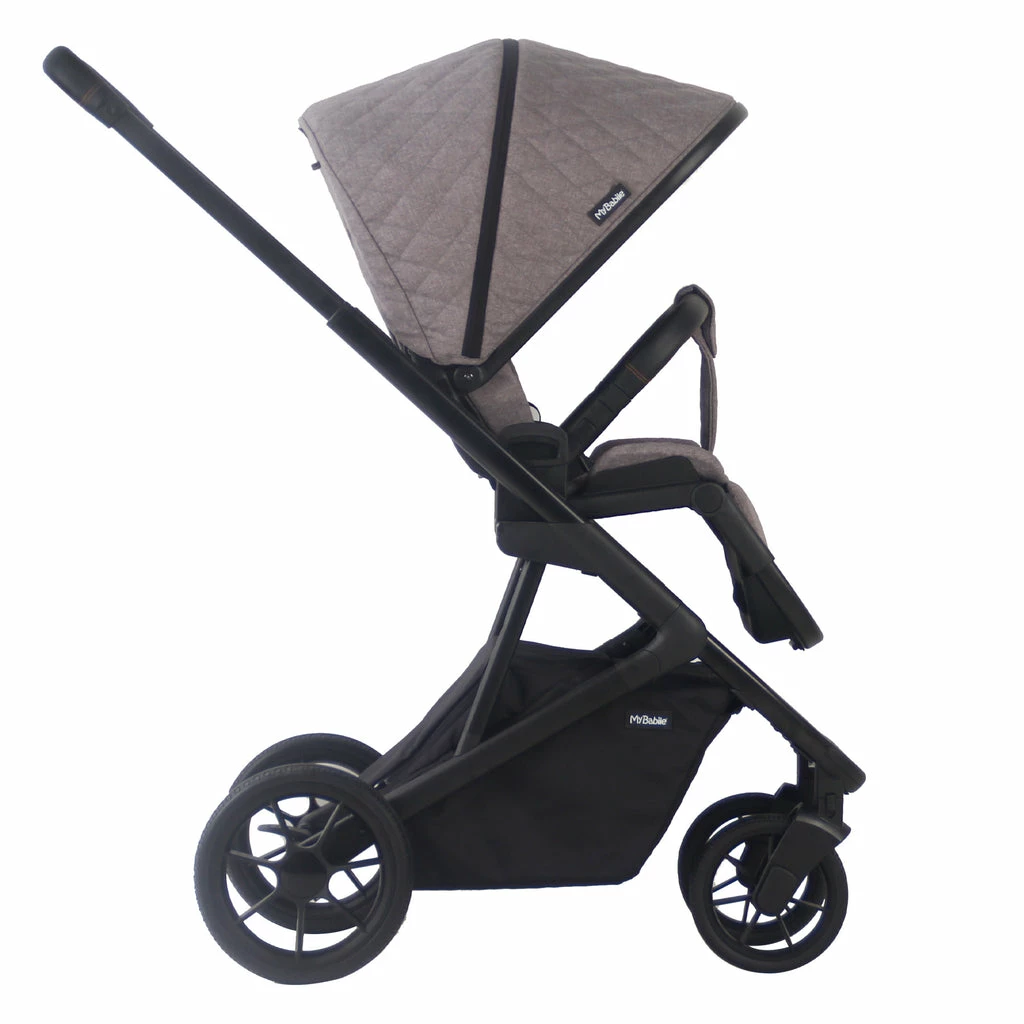 My Babiie Samantha Faiers Quilted Grey Melange Belgravia Travel System Travel Systems