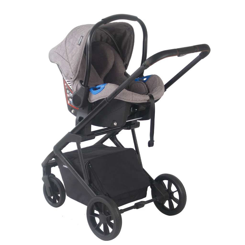 My Babiie Samantha Faiers Quilted Grey Melange Belgravia Travel System Travel Systems