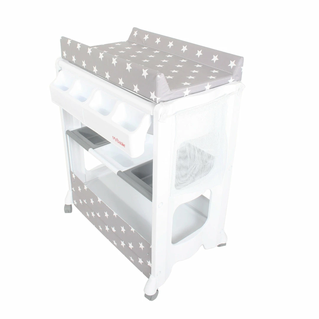 Bathing & Feeding My Babiie Grey Stars Baby Bath And Changing Unit