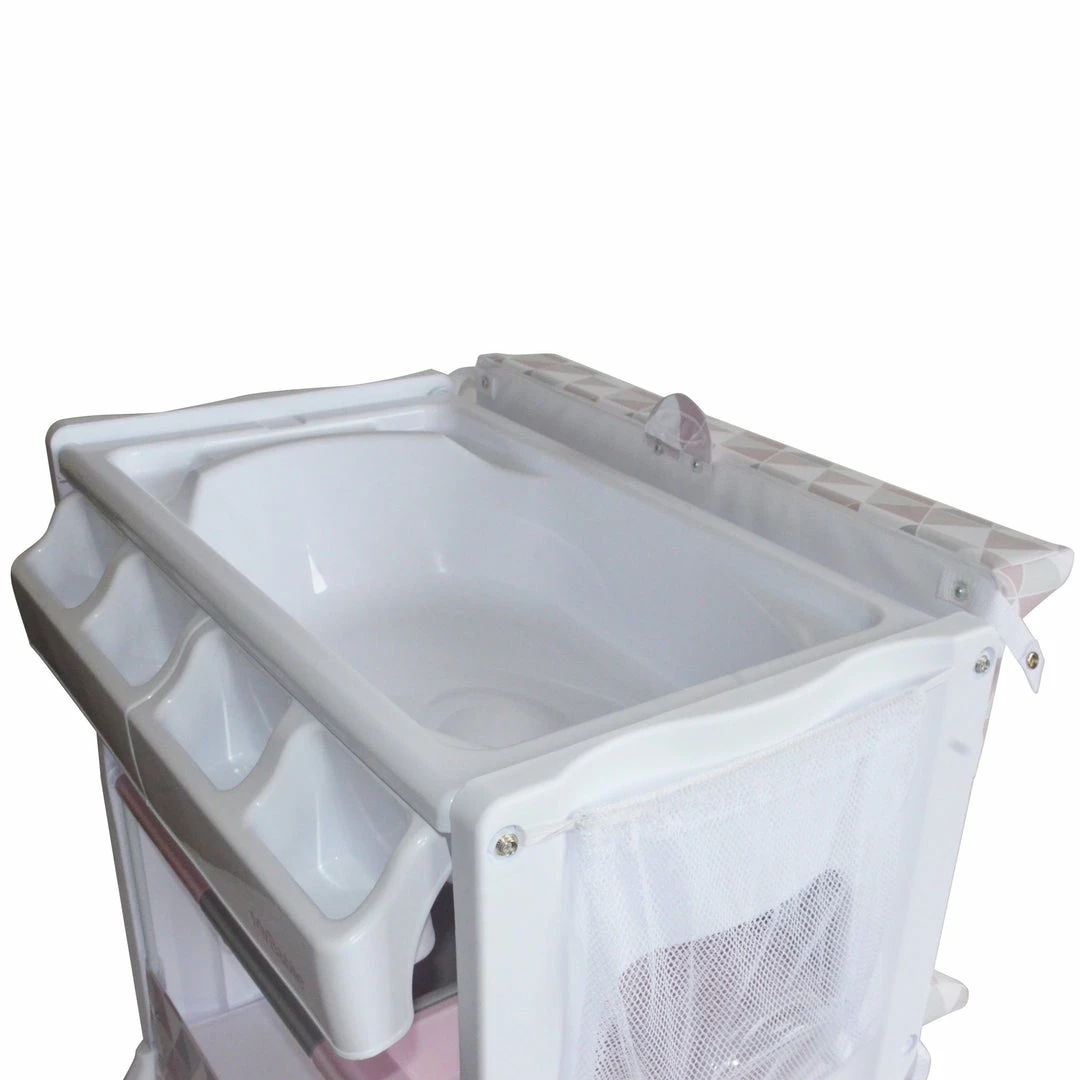 My Babiie Pink Geometric Baby Bath And Changing Unit