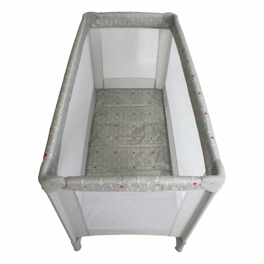 My Babiie Dani Dyer Elephants Travel Cot Cots & Cot Beds