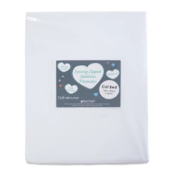 Clair De Lune Micro-Fresh® Waterproof Cot Bed Mattress Protector - 140 X 70 Cm Mattresses