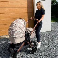 My Babiie Award-winning Dani Dyer Rose Gold Giraffe Travel System Travel Systems