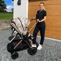 My Babiie Award-winning Dani Dyer Rose Gold Giraffe Travel System Travel Systems