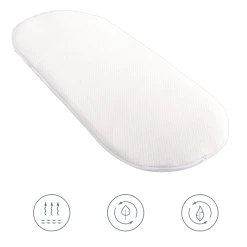 Clair De Lune Natural Bamboo Palm Moses Basket Mattress (74 X 28 Cm) Mattresses