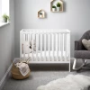 Obaby White Bantam Space Saver Cot Cots & Cot Beds