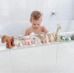 Bathing & Feeding Tikiri Natural Rubber Pig Rattle & Bath Toy