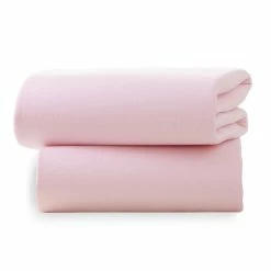 Clair De Lune 2 Pack Fitted Cotton Moses Basket Sheets - 74 X 30 Cm