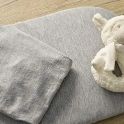 Clair De Lune 2 Pack Fitted Grey Marl Pram/Crib Sheets - 90 X 40 Cm Soft Sheets