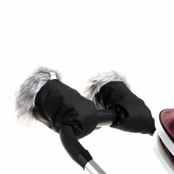 Clair De Lune Universal Pushchair/Pram Faux Fur Mittens Pushchair & Travel