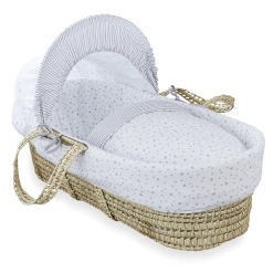 Clair De Lune Cot Bedding Stars & Stripes 10 Piece Nursery Bundle