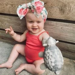 Tikiri Natural Rubber Sheep Rattle & Bath Toy