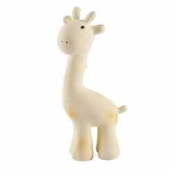 Tikiri Natural Rubber Giraffe Baby Teether Rattle & Bath Toy Bathing & Feeding