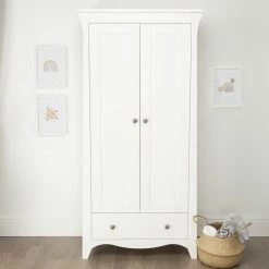 Wardrobes & Shelves Cuddleco Clara 2 Door Double Wardrobe