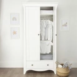 Wardrobes & Shelves Cuddleco Clara 2 Door Double Wardrobe