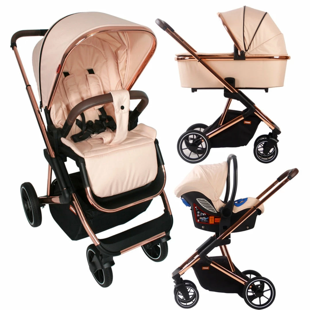 My Babiie Christina Milian Rose Gold Belgravia Travel System Travel Systems