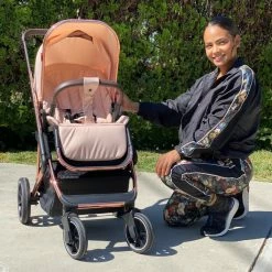 My Babiie Christina Milian Rose Gold Belgravia Travel System Travel Systems