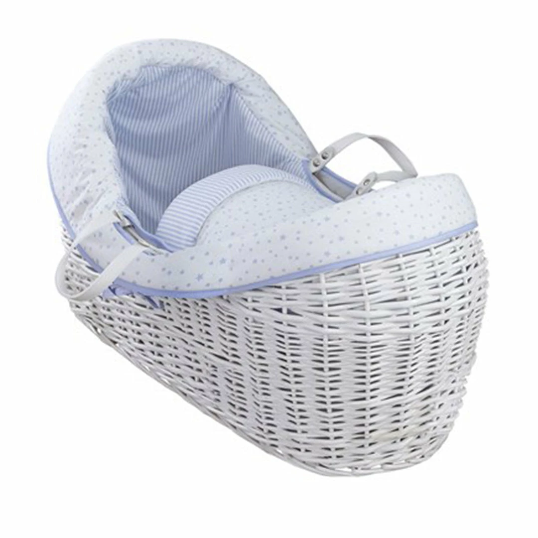 Clair De Lune Moses Basket Dressings Stars & Stripes Wrapover® Noah Pod® Bedding Set