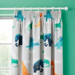 Rosenthal Cosatto D Is For Dino Pencil Pleat Curtains - 66