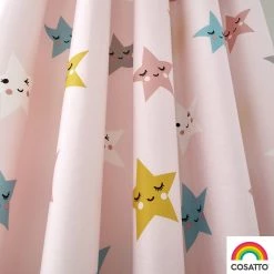 Rosenthal Cosatto Happy Stars Pencil Pleat Curtains - 66" Width X 72" Drop
