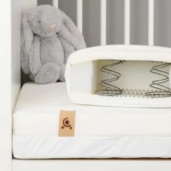 Mattresses Cuddleco Harmony Hypoallergenic Bamboo Sprung Cot Bed Mattress