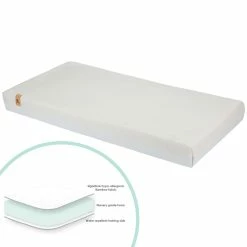 Mattresses Cuddleco Lullaby Hypoallergenic Bamboo Foam Cot Bed Mattress
