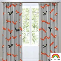 Rosenthal Cosatto Mister Fox Pencil Pleat Curtains - 66" Width X 72" Drop