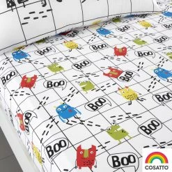 Rosenthal Cosatto Monster Mob 2 Pack Fitted Cotton Single Bed Sheets Soft Sheets