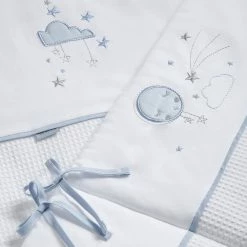 Clair De Lune Over The Moon Cot/Cot Bed Quilt & Bumper Bedding Set