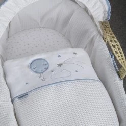 Clair De Lune Over The Moon Palm Moses Basket Moses Baskets & Stands