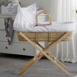 Clair De Lune Over The Moon Palm Moses Basket Moses Baskets & Stands