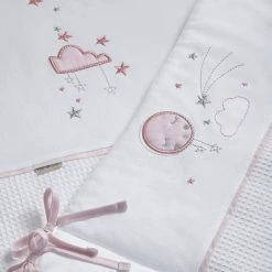 Clair De Lune Over The Moon Cot/Cot Bed Quilt & Bumper Bedding Set